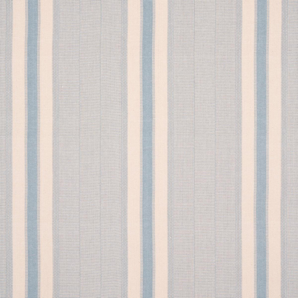 Ipala Hand Woven Stripe Sky 78834 by Schumacher Fabric A Rum Fellow 9.38" - Fabric Carolina -