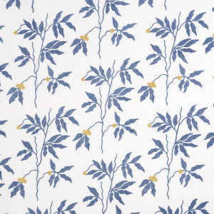 Lilla Embroidery Blue 80432 by Schumacher Fabric