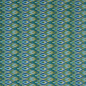Lorikeet Embroidery Peacock 81470 by Schumacher Fabric