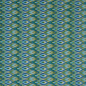 Lorikeet Embroidery Peacock 81470 by Schumacher Fabric