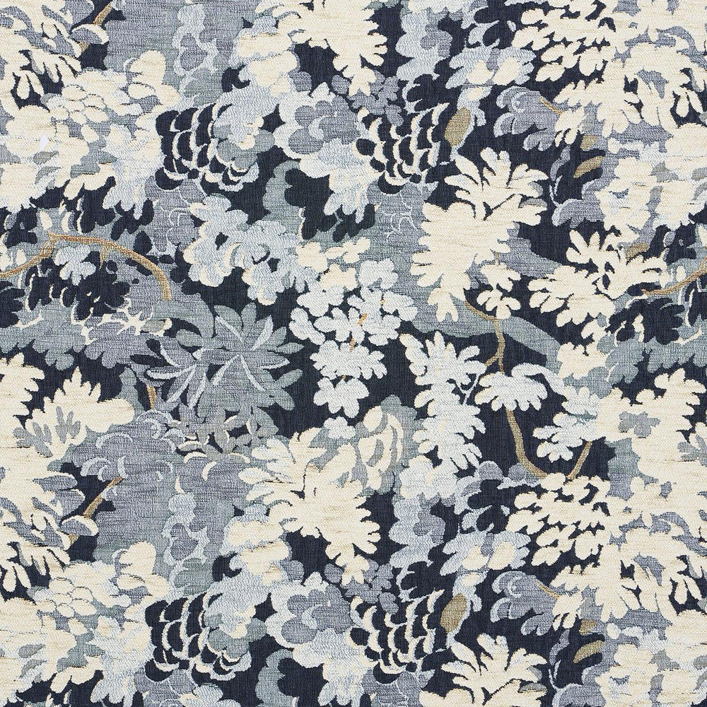 Verdure Tapestry Blue 81851 by Schumacher Fabric Uncommon Threads 27.0" - Fabric Carolina -