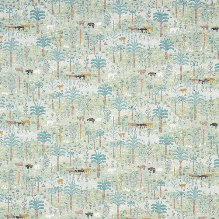 Las Colinas Scenic Tapestry Green 81960 by Schumacher Fabric Uncommon Threads 29.0" - Fabric Carolina -