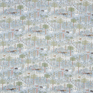 Las Colinas Scenic Tapestry Blue 81961 by Schumacher Fabric