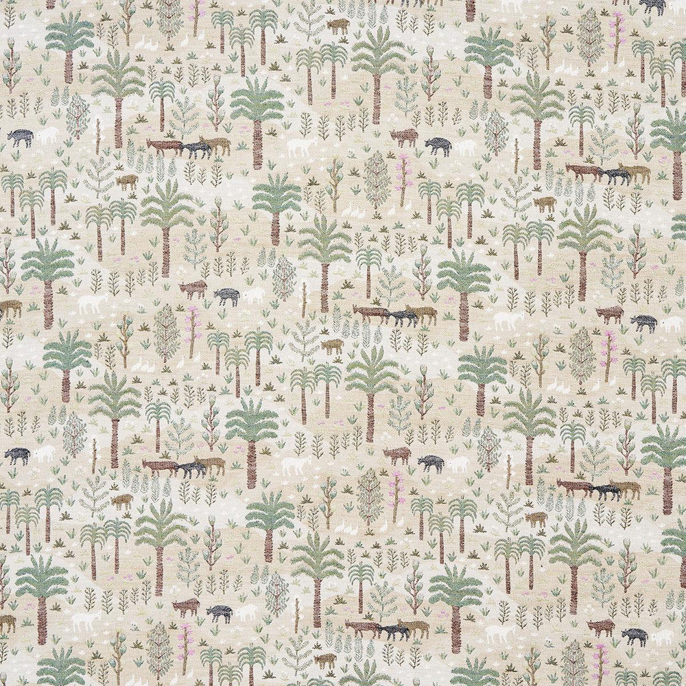 Las Colinas Scenic Tapestry Natural 81962 by Schumacher Fabric Uncommon Threads 29.0" - Fabric Carolina -