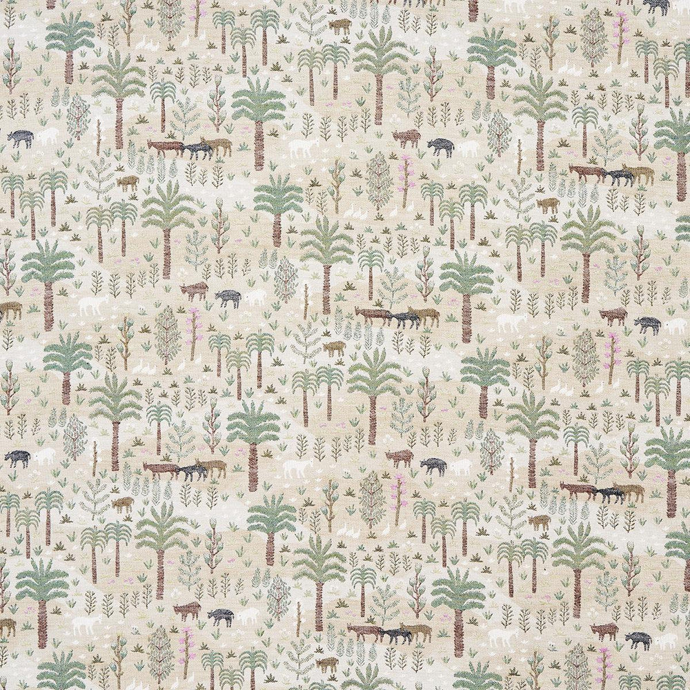 Las Colinas Scenic Tapestry Natural 81962 by Schumacher Designer Fabric Uncommon Threads 29.0" - Swanky Fabrics -