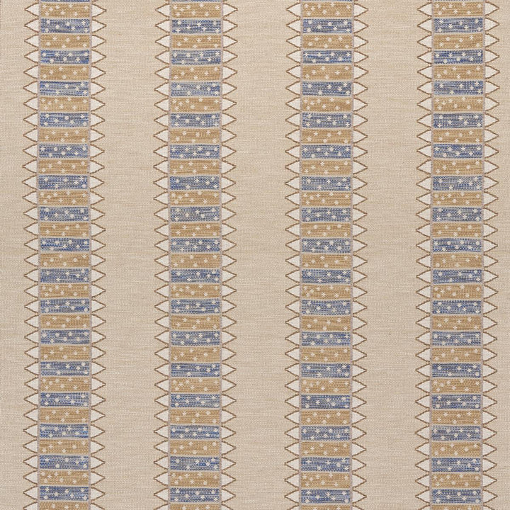 Noor Kilim Stripe Ochre 81980 by Schumacher Fabric Uncommon Threads 14.17" - Fabric Carolina -