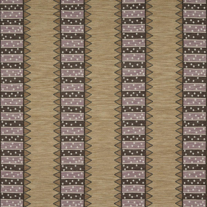 Noor Kilim Stripe Aubergine 81981 by Schumacher Fabric Uncommon Threads 14.17" - Fabric Carolina -