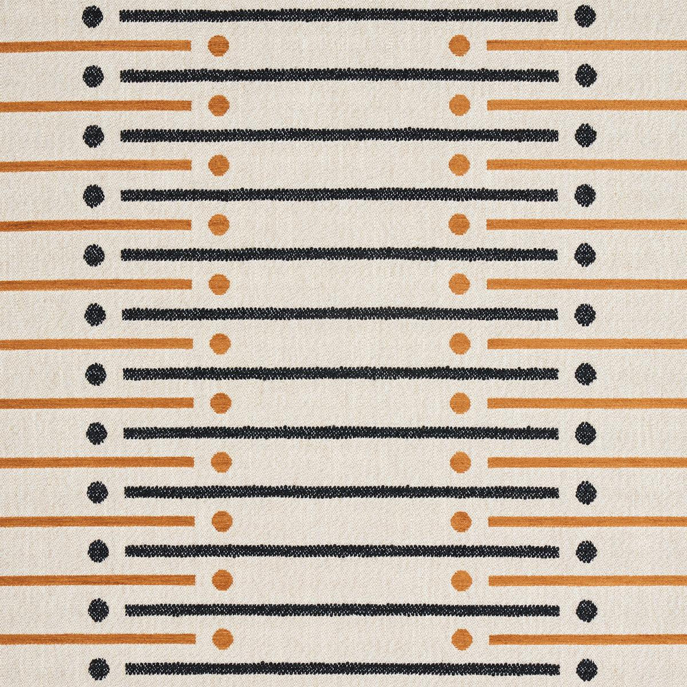 Serapo Rustic Weave Carbon & Ochre 82001 by Schumacher Fabric Uncommon Threads 18.33" - Fabric Carolina -