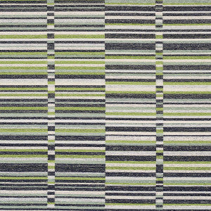 Tierra Stripe Green & Blue 82011 by Schumacher Fabric