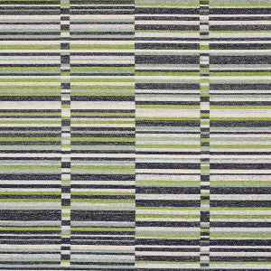 Tierra Stripe Green & Blue 82011 by Schumacher Fabric