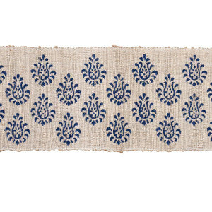 Leila Hand Block Matka Tape Indigo 82130 by Schumacher Trim