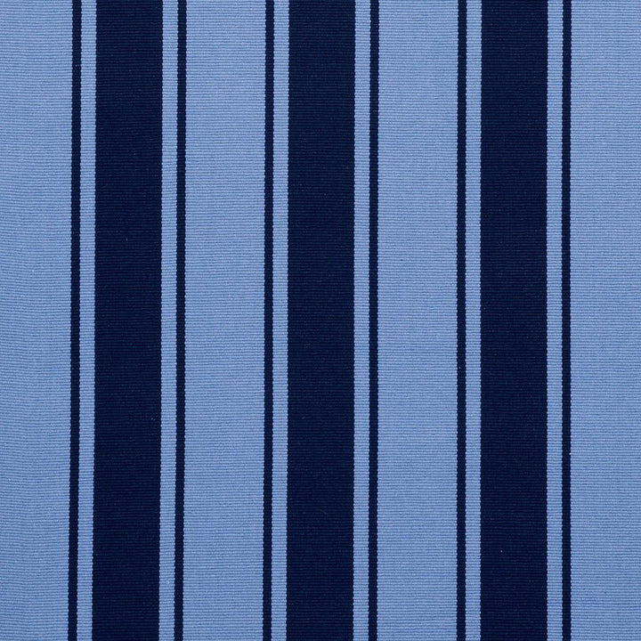 Tangier Stripe Blue Tonal 82270 by Schumacher Designer Fabric Johnson Hartig 5.88" - Swanky Fabrics -