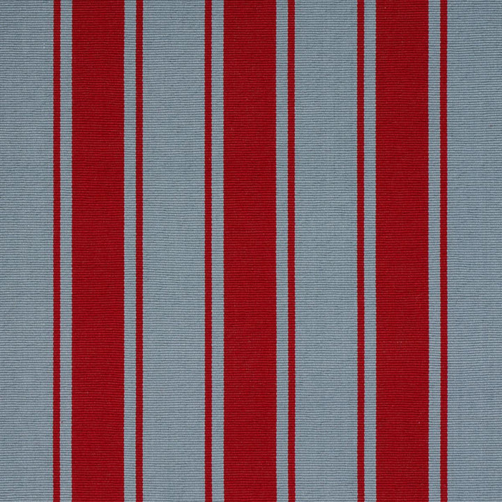 Tangier Stripe Teal & Red 82272 by Schumacher Fabric Johnson Hartig 5.88" - Fabric Carolina -