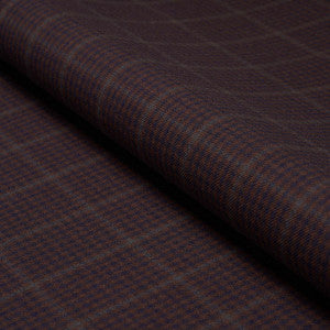 Aldridge Wool Houndstooth Burgundy 82332 by Schumacher Fabric