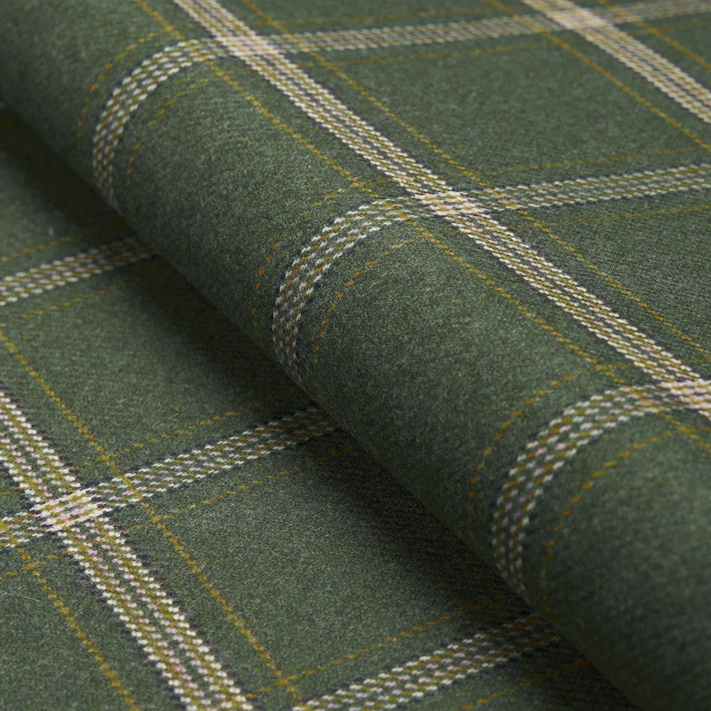 Blackburn Merino Plaid Green 82343 by Schumacher Fabric Patterson Flynn 4.38" - Fabric Carolina -
