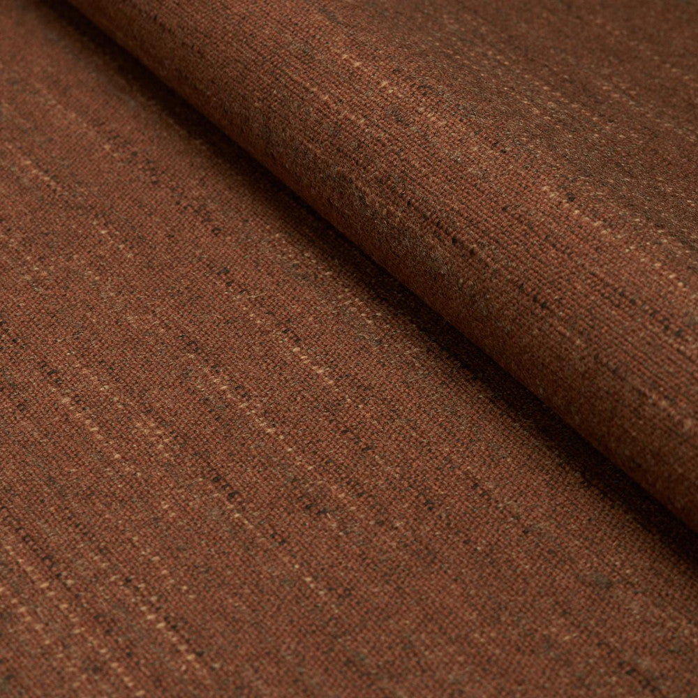 Atlas Wool Texture Dark Copper 82361 by Schumacher Fabric Patterson Flynn - Fabric Carolina -
