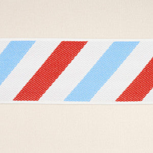 Airmail Ii Indoor/Outdoor Tape Red And Blue 82430 by Schumacher Trim