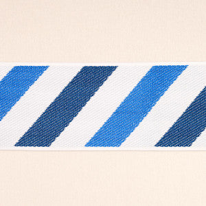 Airmail Ii Indoor/Outdoor Tape Blue And Blue 82431 by Schumacher Trim