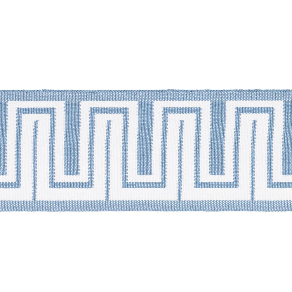 Zeus Indoor/Outdoor Tape Sky 82440 by Schumacher Trim Mary Mcdonald 1.75" - Fabric Carolina -
