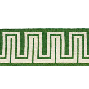 Zeus Indoor/Outdoor Tape Green 82441 by Schumacher Trim