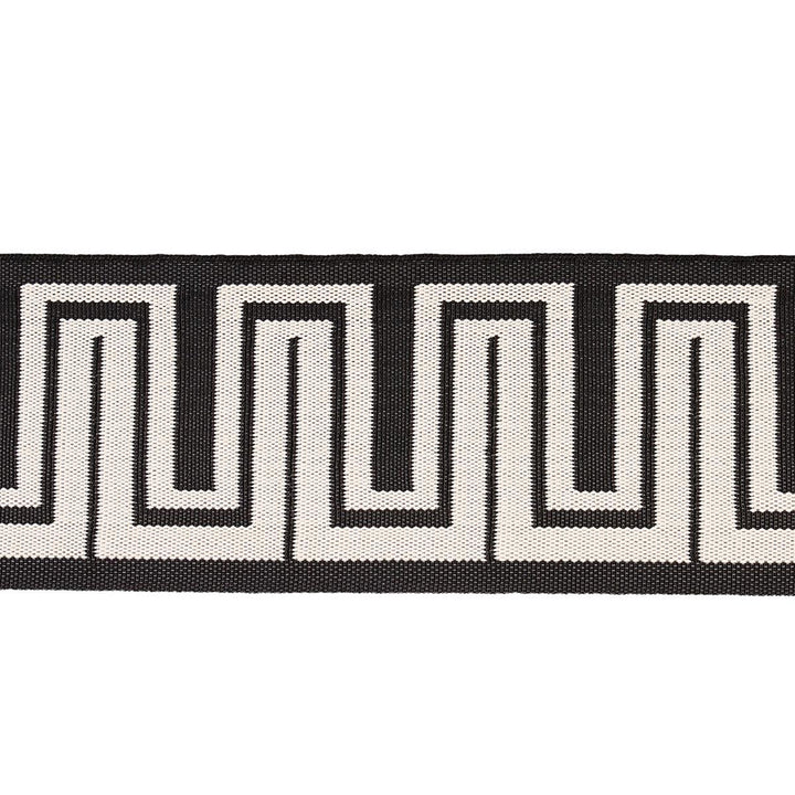 Zeus Indoor/Outdoor Tape Black 82442 by Schumacher Trim Mary Mcdonald 1.75" - Fabric Carolina -