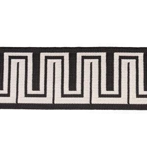 Zeus Indoor/Outdoor Tape Black 82442 by Schumacher Trim
