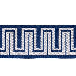 Zeus Indoor/Outdoor Tape Navy 82443 by Schumacher Trim