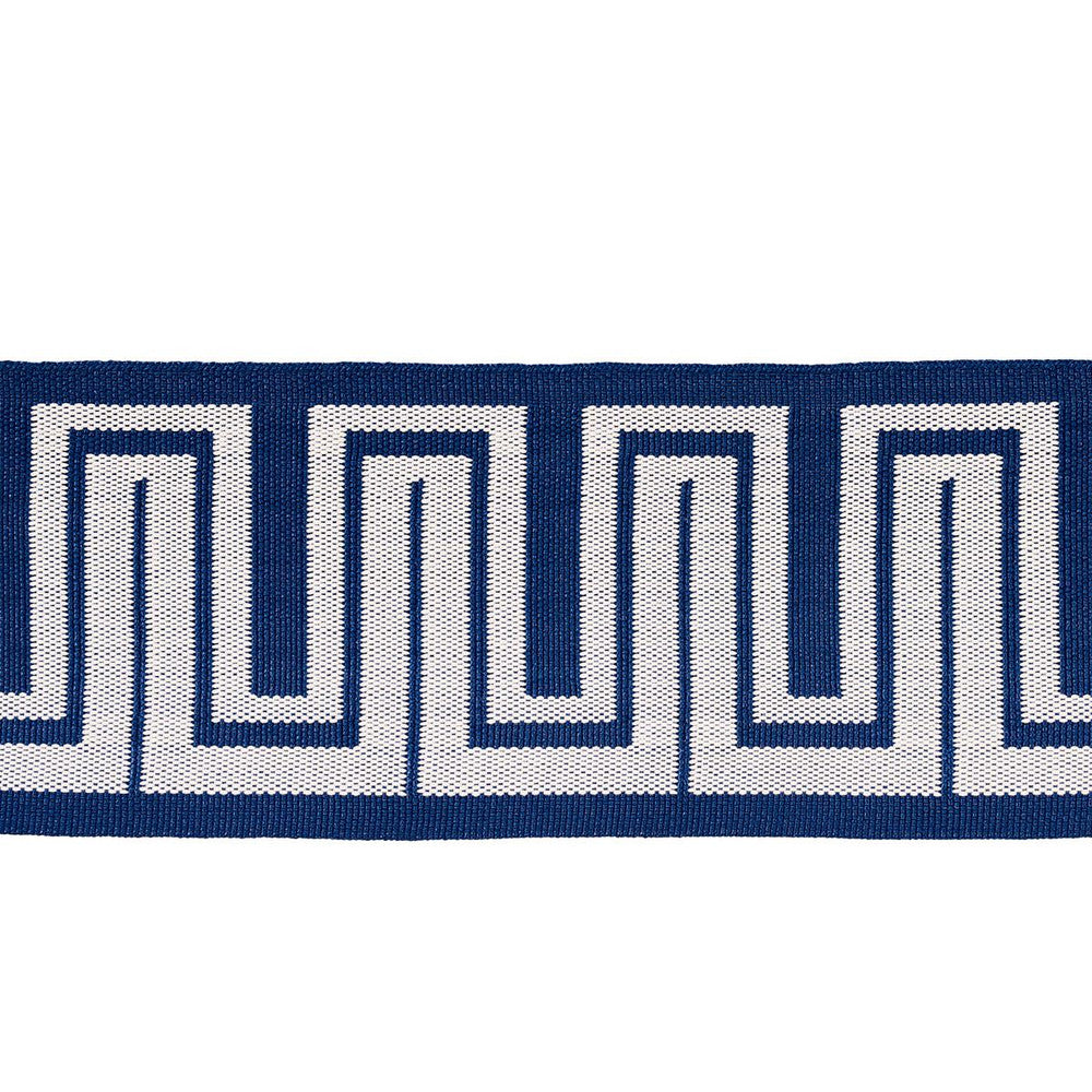 Zeus Indoor/Outdoor Tape Navy 82443 by Schumacher Trim Mary Mcdonald 1.75" - Fabric Carolina -