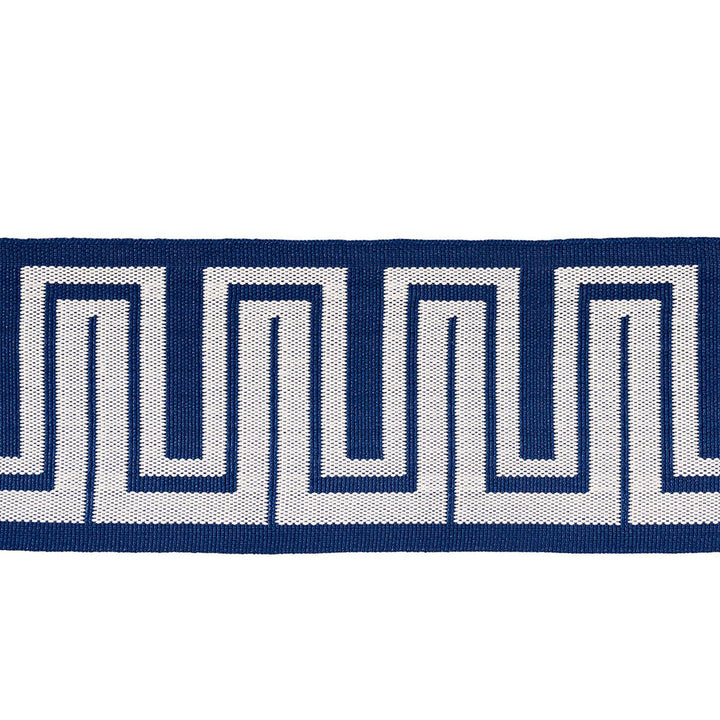 Zeus Indoor/Outdoor Tape Navy 82443 by Schumacher Trim Mary Mcdonald 1.75" - Fabric Carolina -