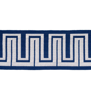 Zeus Indoor/Outdoor Tape Navy 82443 by Schumacher Trim