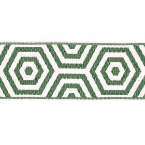 Bees Knees Indoor/Outdoor Tape Green 82451 by Schumacher Trim