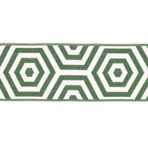 Bees Knees Indoor/Outdoor Tape Green 82451 by Schumacher Trim