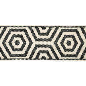 Bees Knees Indoor/Outdoor Tape Black 82452 by Schumacher Trim