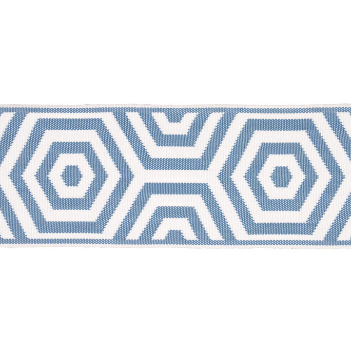 Bees Knees Indoor/Outdoor Tape Sky 82453 by Schumacher Trim Mary Mcdonald 5.0" - Fabric Carolina -