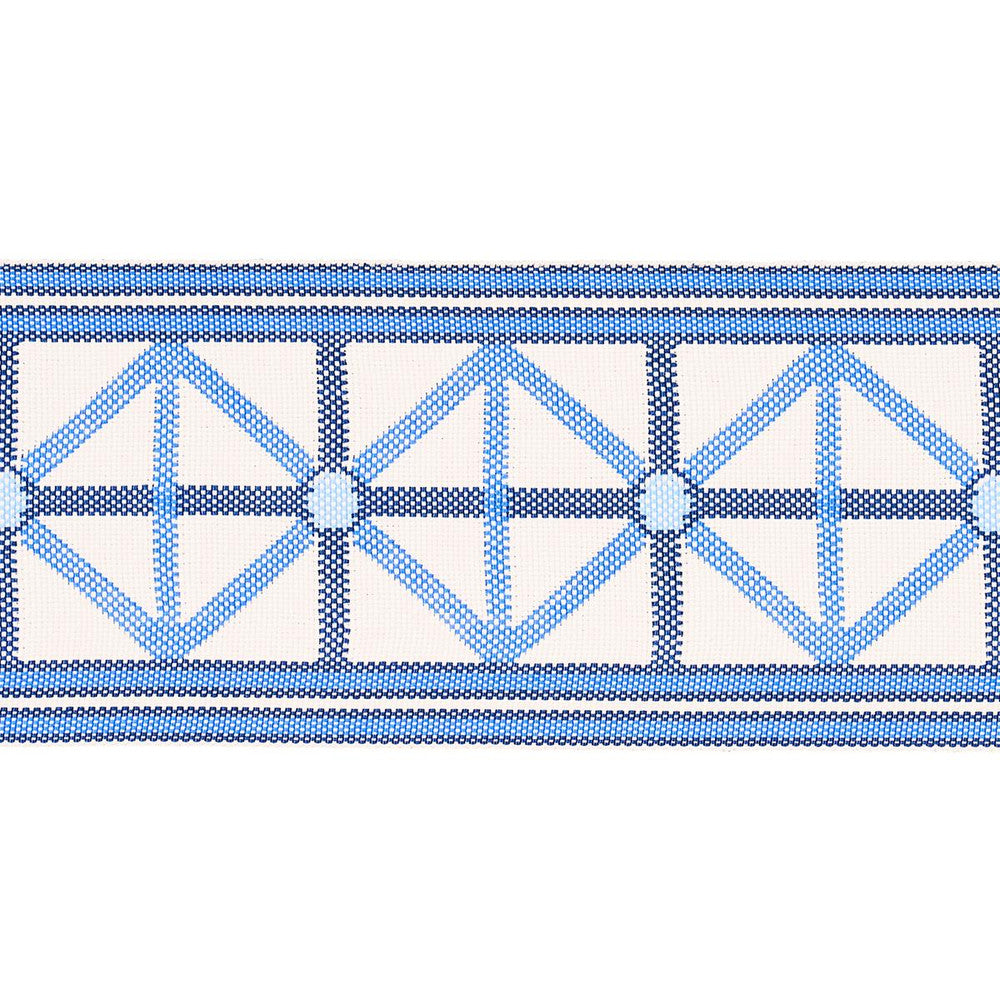 Napoleon Indoor/Outdoor Tape Ocean 82460 by Schumacher Trim Mary Mcdonald 2.0" - Fabric Carolina -