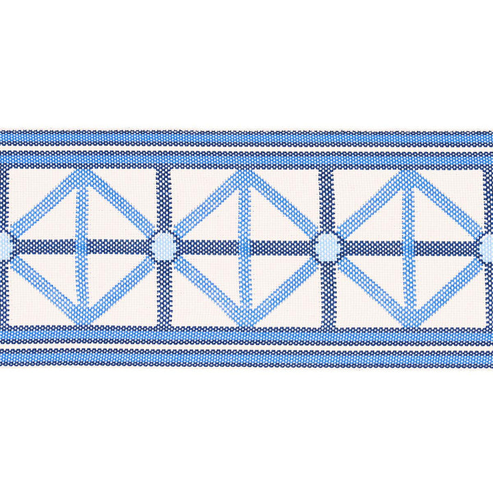 Napoleon Indoor/Outdoor Tape Ocean 82460 by Schumacher Trim Mary Mcdonald 2.0" - Fabric Carolina -