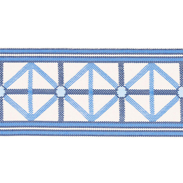 Napoleon Indoor/Outdoor Tape Ocean 82460 by Schumacher Designer Trim Mary Mcdonald 2.0" - Swanky Fabrics -