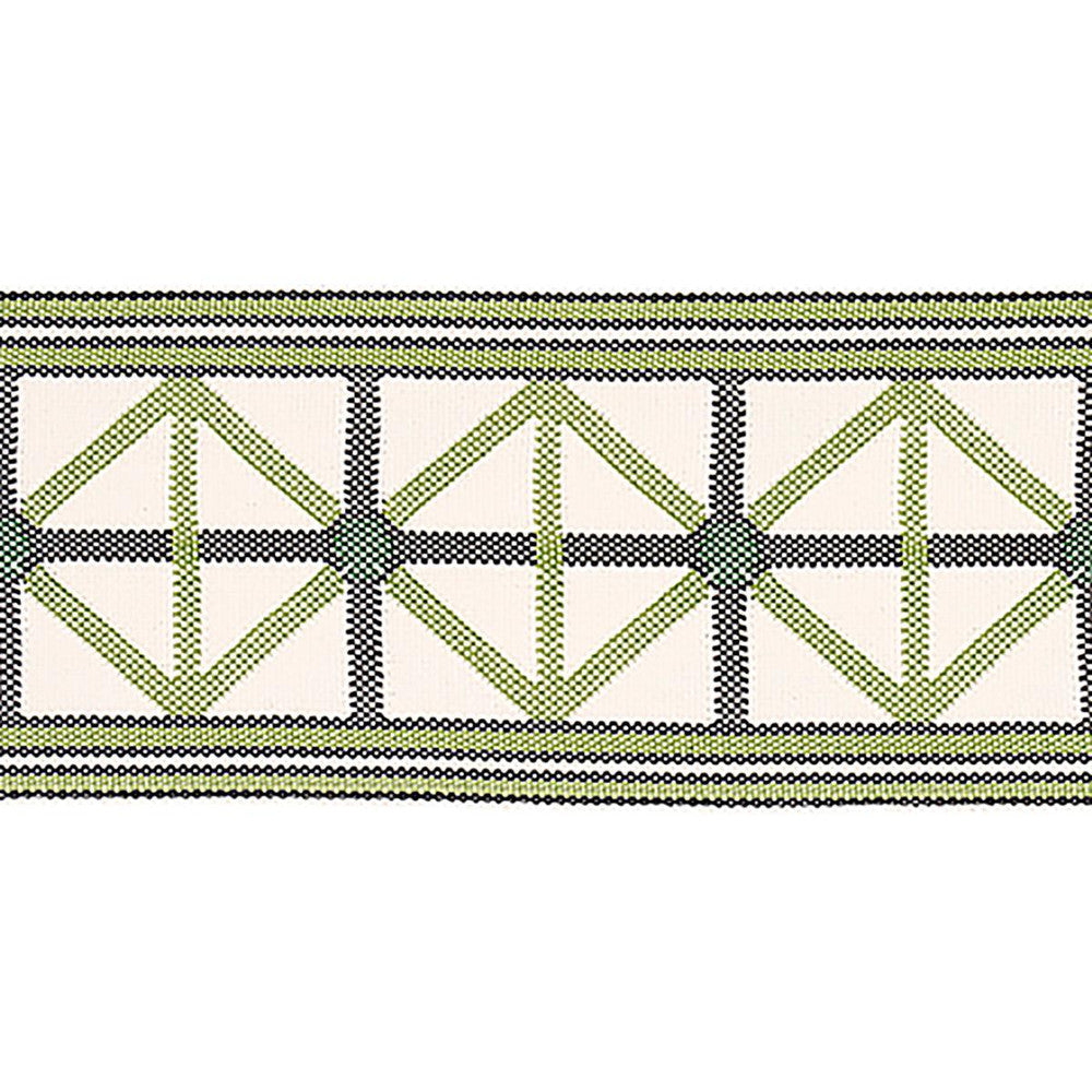 Napoleon Indoor/Outdoor Tape Moss 82461 by Schumacher Designer Trim Mary Mcdonald 2.0" - Swanky Fabrics -