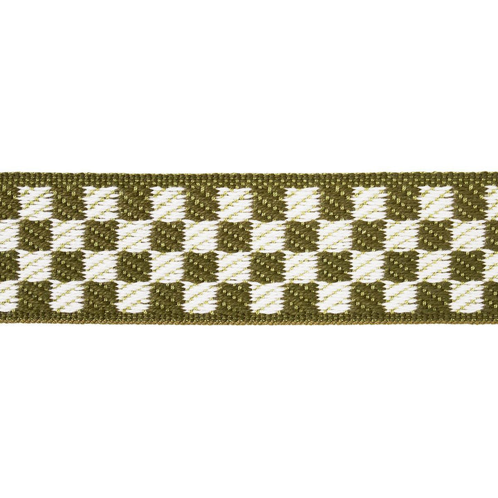 Zee Tape Narrow Olive 82491 by Schumacher Trim Charlap Hyman & Herrero - Fabric Carolina -