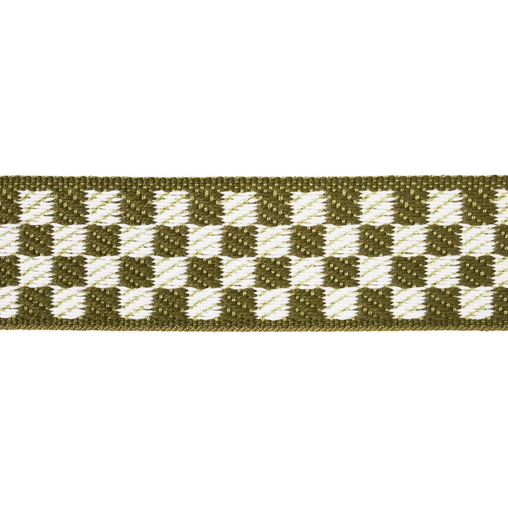 Zee Tape Narrow Olive 82491 by Schumacher Designer Trim Charlap Hyman & Herrero - Swanky Fabrics -