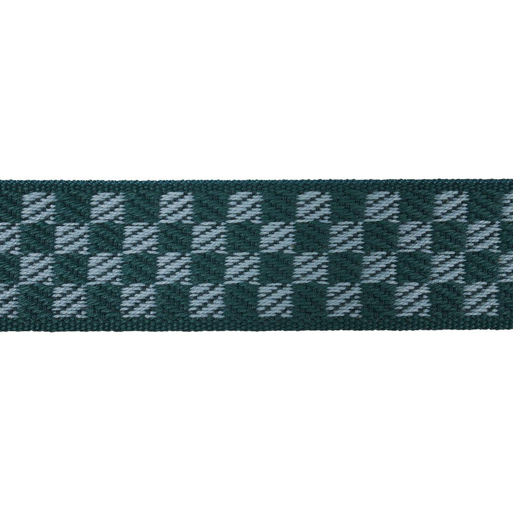 Zee Tape Narrow Teal 82492 by Schumacher Trim Charlap Hyman & Herrero - Fabric Carolina -