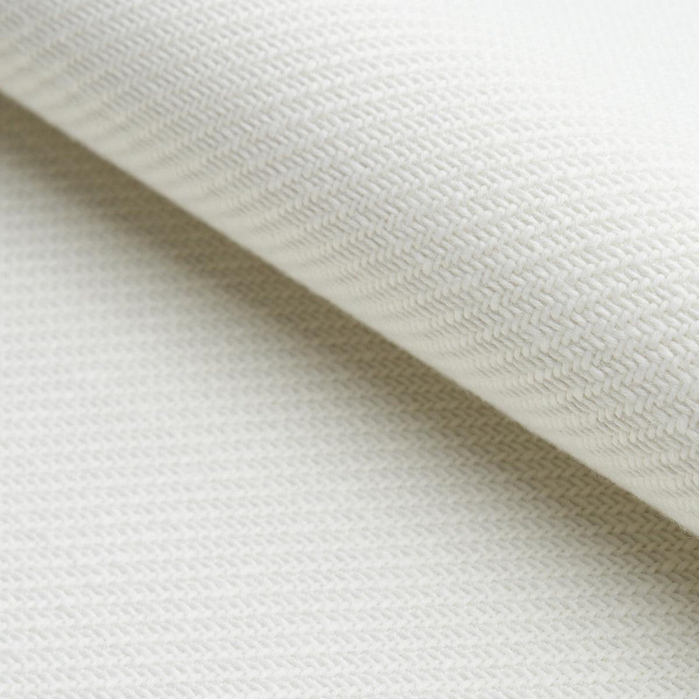 Outdoor Heavyweight Twill White 82580 by Schumacher Fabric Patterson Flynn - Fabric Carolina -