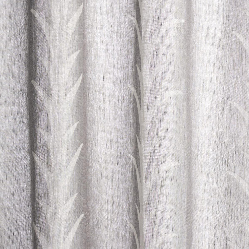 Acanthus Stripe Sheer Carbon 180801 by Schumacher Fabric Essentials: Sheers & Casements 5.0" - Fabric Carolina -