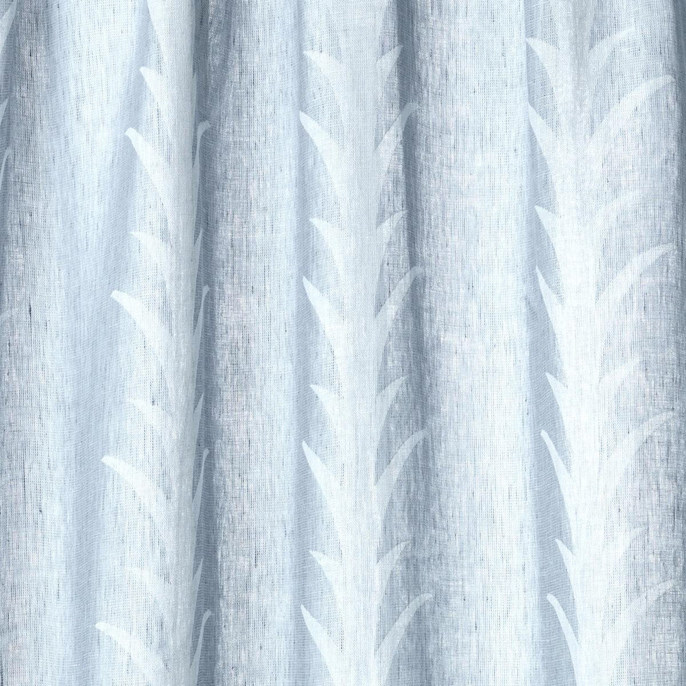 Acanthus Stripe Sheer Slate 180802 by Schumacher Fabric Essentials: Sheers & Casements 5.0" - Fabric Carolina -
