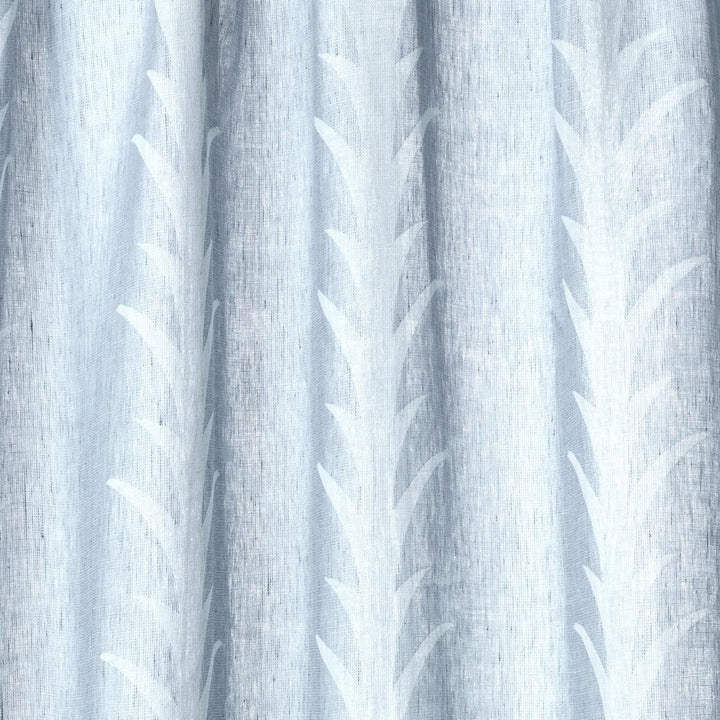 Acanthus Stripe Sheer Slate 180802 by Schumacher Fabric Essentials: Sheers & Casements 5.0" - Fabric Carolina -