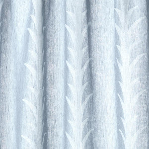 Acanthus Stripe Sheer Slate 180802 by Schumacher Fabric