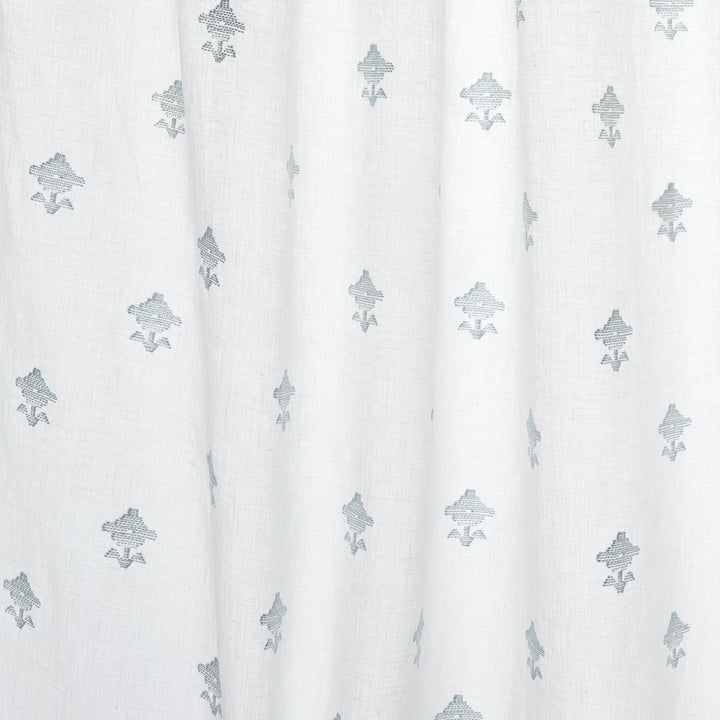 Rubia Sheer Sky 82551 by Schumacher Fabric Essentials: Sheers & Casements 6.25" - Fabric Carolina -