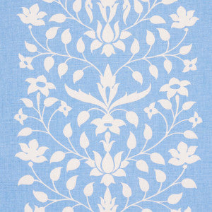 Jaipur Mughal Flower Cornflower Blue 180681 by Schumacher Fabric