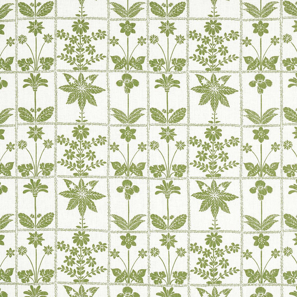 Georgia Wildflowers Leaf 180890 by Schumacher Fabric Folly Cove 10.75" - Fabric Carolina -