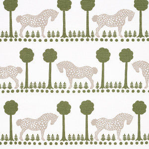 Polka Dot Pony Olive 180900 by Schumacher Fabric